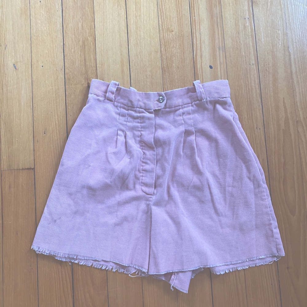 Vintage corduroy high waisted mom shorts